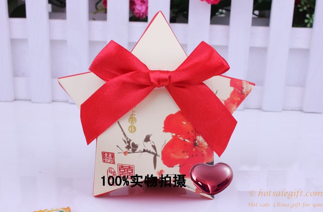 hotsalegift creative wedding candy boxpentagram shape 1