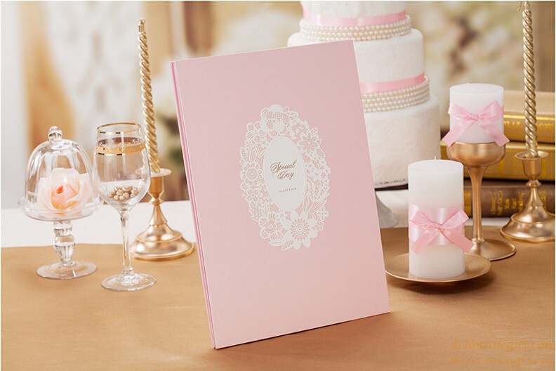 hotsalegift creative wedding purple pink romantic sign book guest books 2