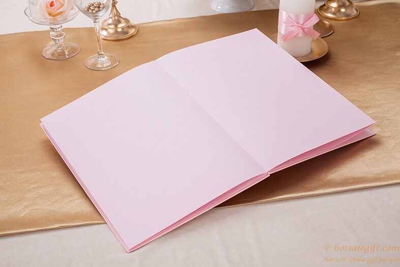 hotsalegift creative wedding purple pink romantic sign book guest books 4