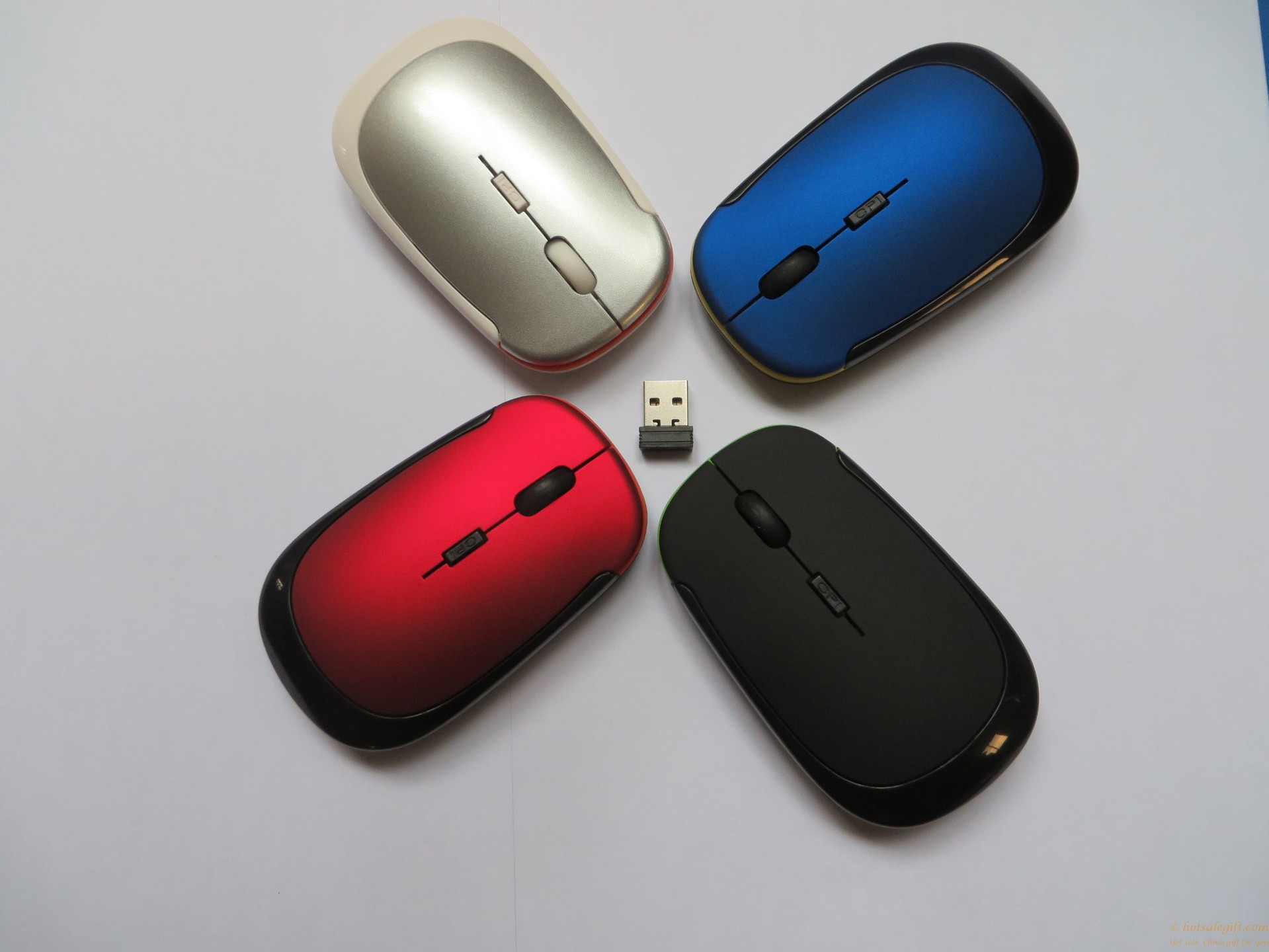 hotsalegift multiple colors 24ghz wireless bluetooth mouse 2