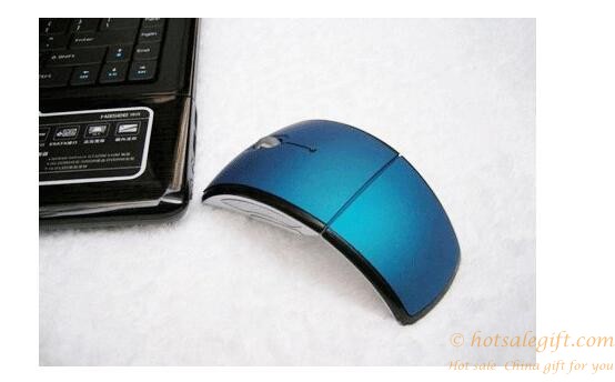 hotsalegift promotional 24ghz wireless foldable computer mouse 2