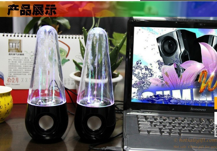 hotsalegift abs plastic quality water dancing speaker 1