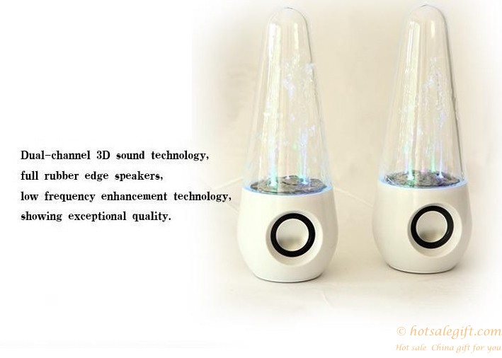 hotsalegift abs plastic quality water dancing speaker 2