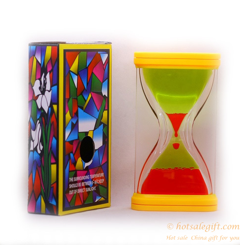 hotsalegift acrylic oil sand timer hourglass