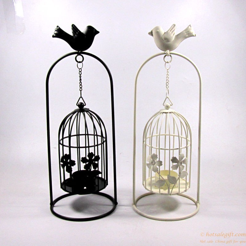 hotsalegift birdcage hanging iron candlestick 1