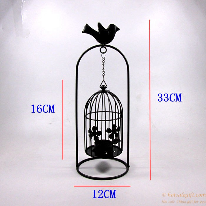 hotsalegift birdcage hanging iron candlestick 2