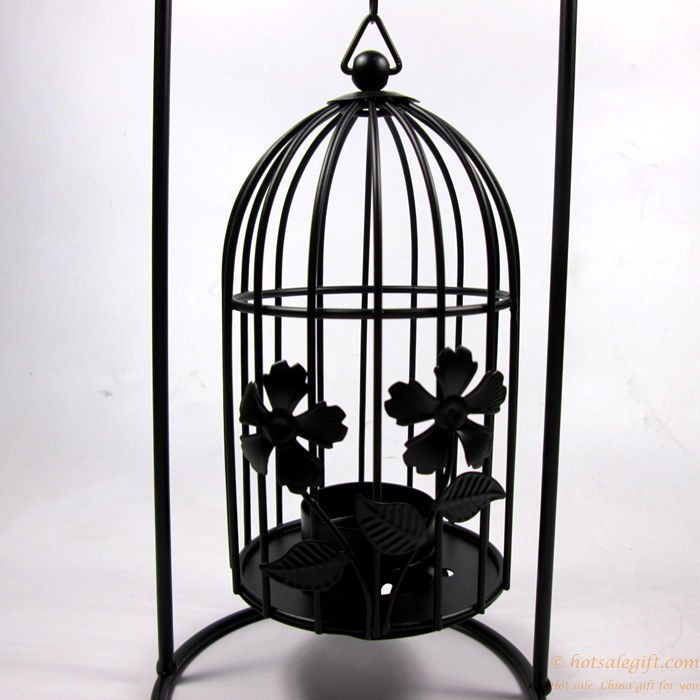 hotsalegift birdcage hanging iron candlestick 4