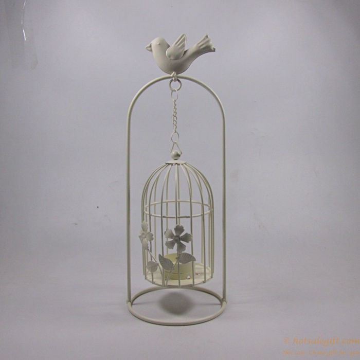 hotsalegift birdcage hanging iron candlestick 6