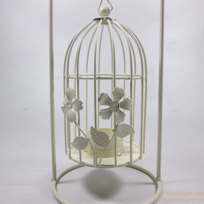 hotsalegift birdcage hanging iron candlestick 8