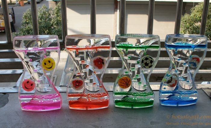 hotsalegift creative acrylic colorful oil hourglass