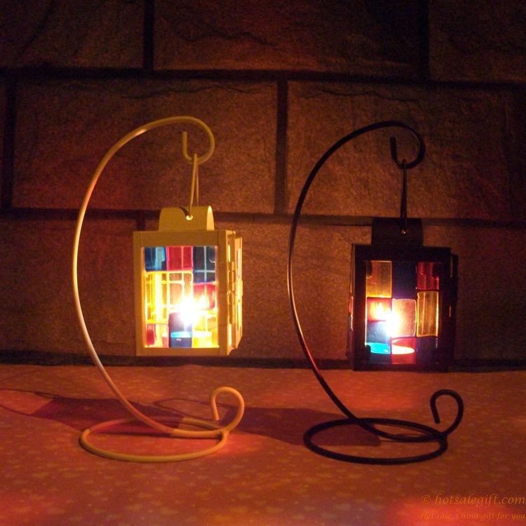 hotsalegift street lamp design iron candle holder metal craft home decoration 6