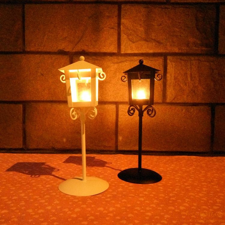 hotsalegift street lamp design iron candle holder metal craft home decoration 7