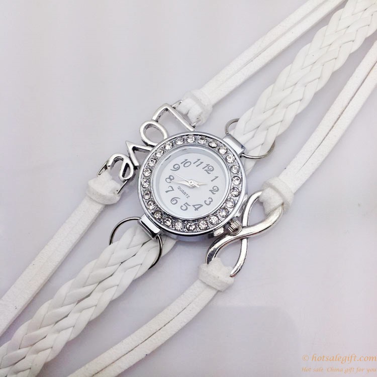 hotsalegift bow tie diamond bracelet watch 1