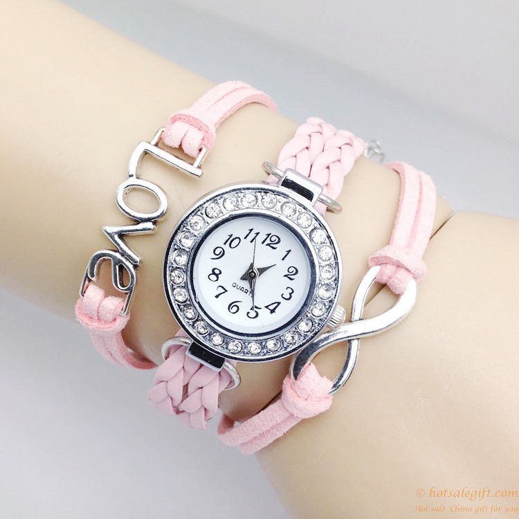 hotsalegift bow tie diamond bracelet watch 6