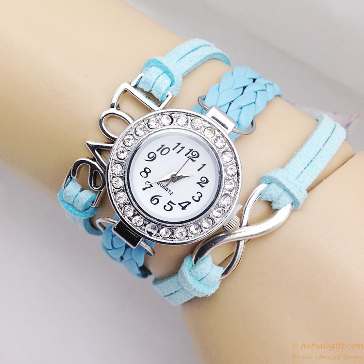 hotsalegift bow tie diamond bracelet watch 8