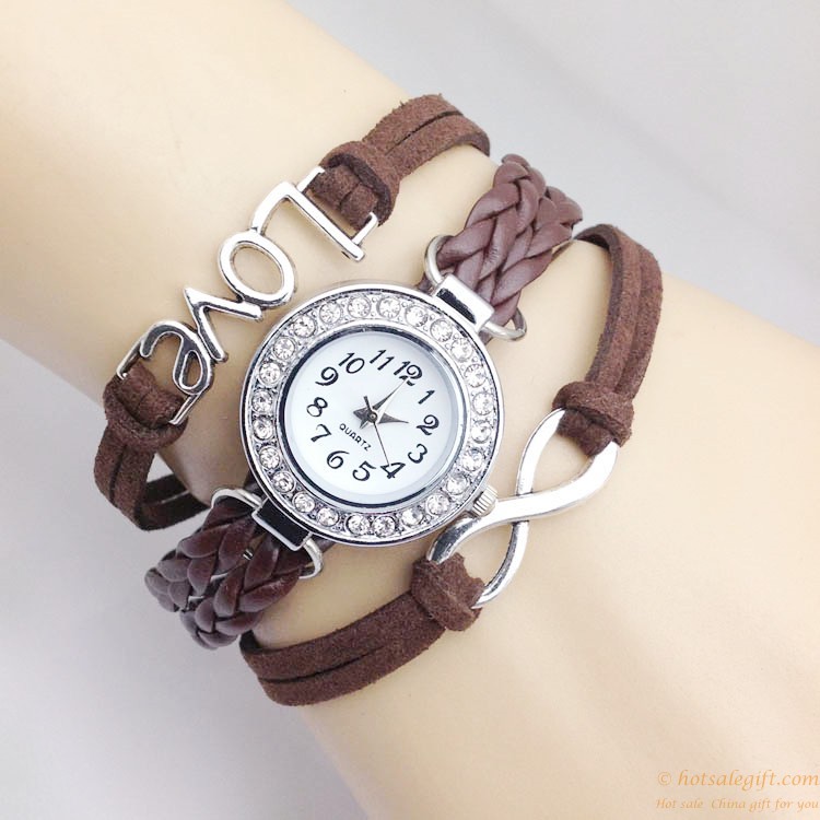 hotsalegift bow tie diamond bracelet watch 9