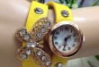 Κρουαζιέρες πεταλούδα διαμάντι ρολόι ρετρό βραχιόλι