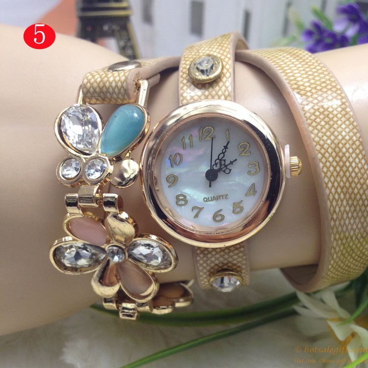 hotsalegift plum fashion bracelet watch diamond young ladies girls 7