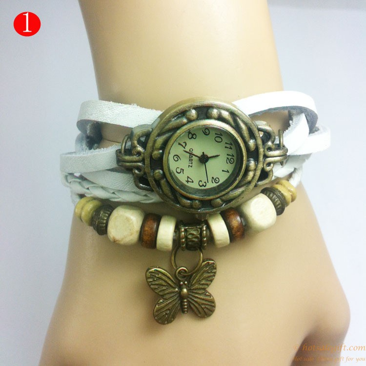 hotsalegift retro trend preparation butterfly bracelet watch ladies 1