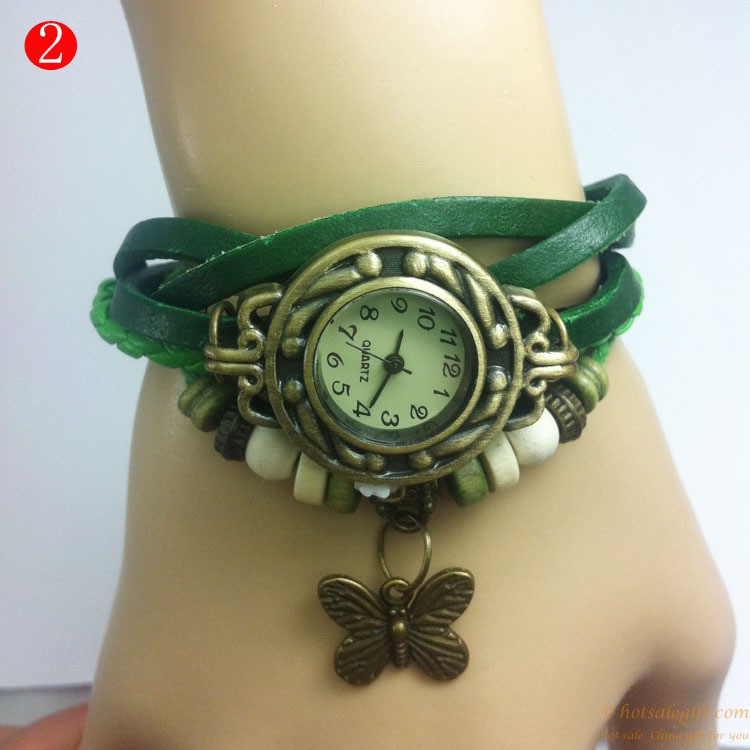 hotsalegift retro trend preparation butterfly bracelet watch ladies 2