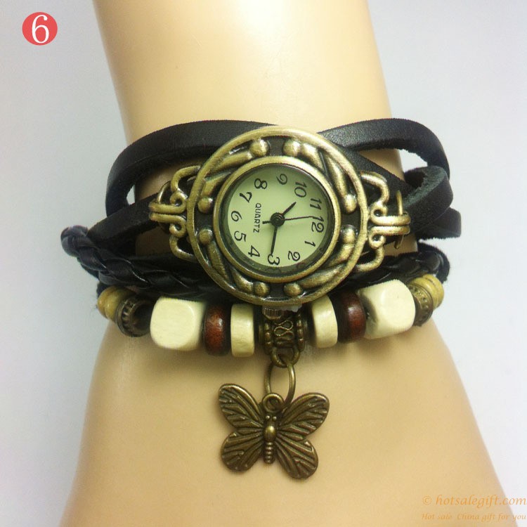hotsalegift retro trend preparation butterfly bracelet watch ladies 6