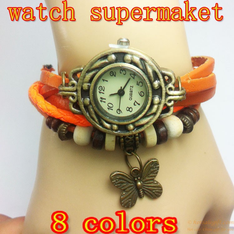 hotsalegift retro trend preparation butterfly bracelet watch ladies