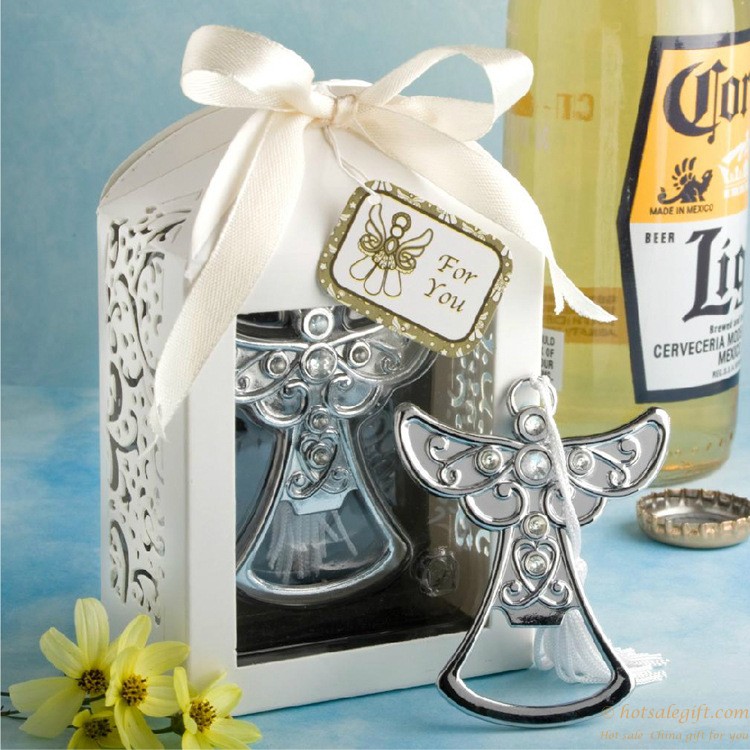 hotsalegift angel design bottle opener favor wedding party