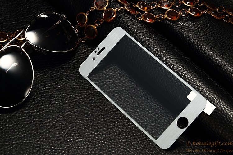 hotsalegift beautiful sturdy titanium aluminum glass screen protector iphone 5s5c 4