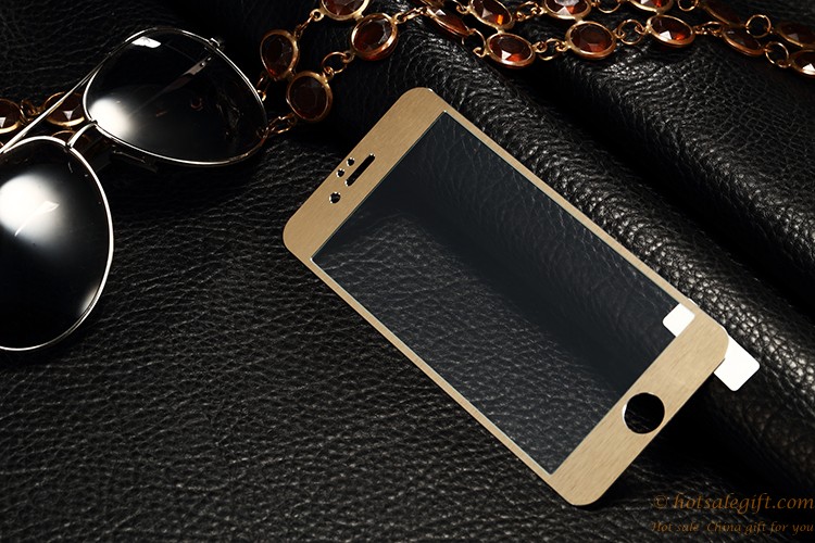 hotsalegift beautiful sturdy titanium aluminum glass screen protector iphone 5s5c 7