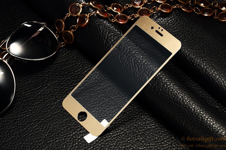 hotsalegift beautiful sturdy titanium aluminum glass screen protector iphone 5s5c