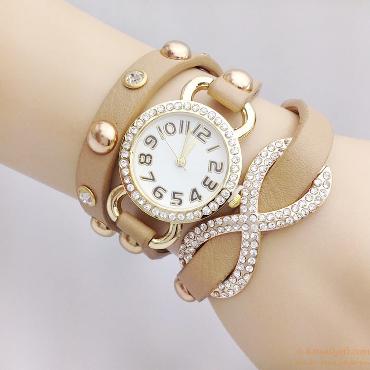 hotsalegift cheap flashing diamond bracelet watch ladies girls 1