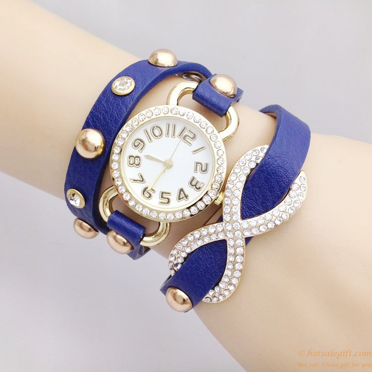 hotsalegift cheap flashing diamond bracelet watch ladies girls 3