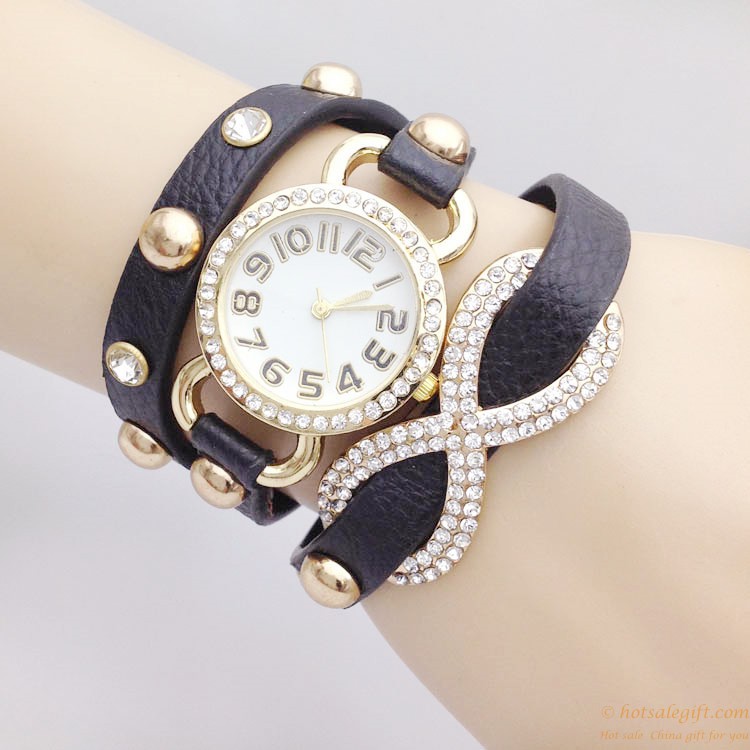 hotsalegift cheap flashing diamond bracelet watch ladies girls 4