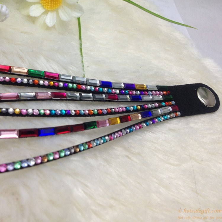 hotsalegift cheap price colorful diamonds weave bracelet watches young lady school girls 8