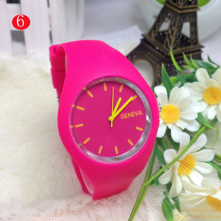 hotsalegift china movement top quality silicone watch customized 6