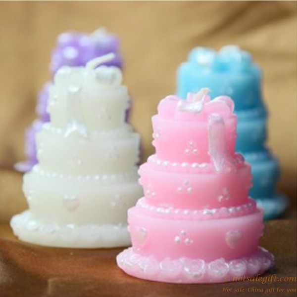 hotsalegift creative cute cake shape candles birthday party wedding party