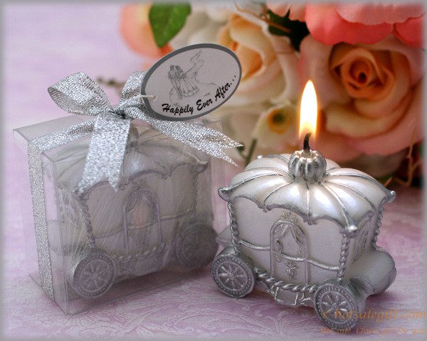 hotsalegift creative pumpkin carriage wedding candles