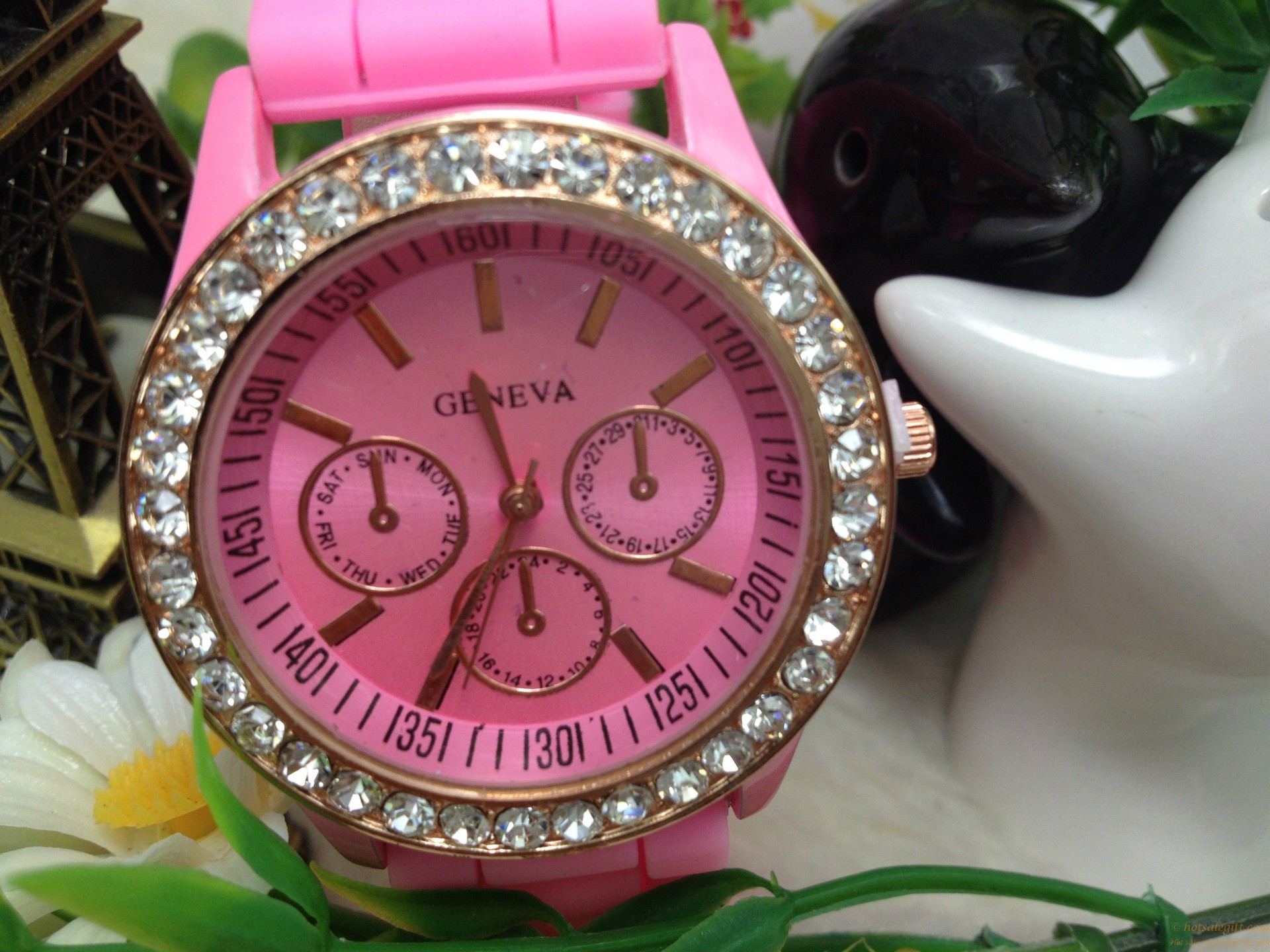 hotsalegift design quartz diamond fashion watch silicone watch women ladies 4
