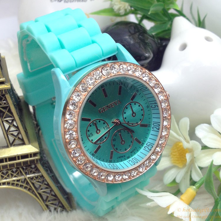 hotsalegift design quartz diamond fashion watch silicone watch women ladies
