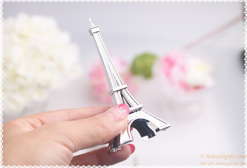 hotsalegift eiffel tower silverfinish place card holder wedding decorations 6