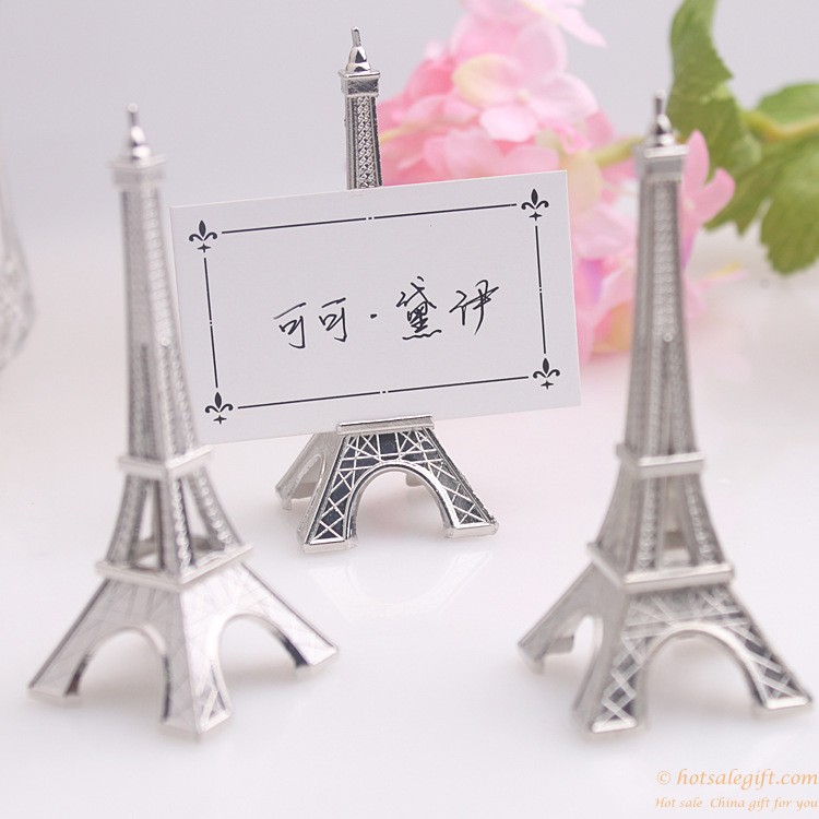 hotsalegift eiffel tower silverfinish place card holder wedding decorations