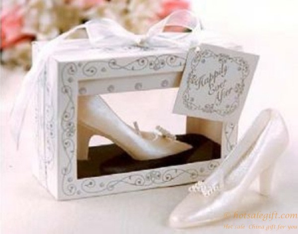 hotsalegift fairy tale cinderella high heel shoe candle wedding favors