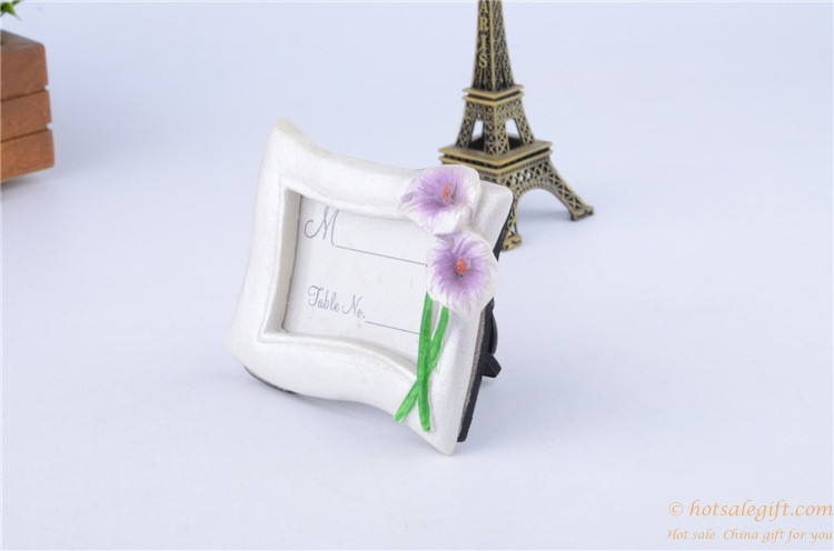 hotsalegift flower designed photo frame resin place card holder favor wedding 1