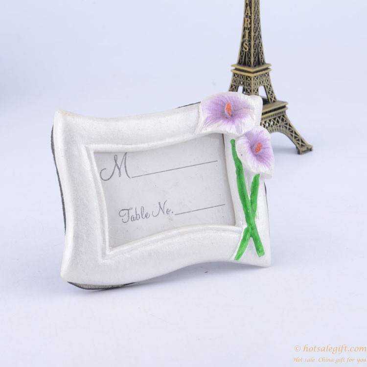 hotsalegift flower designed photo frame resin place card holder favor wedding