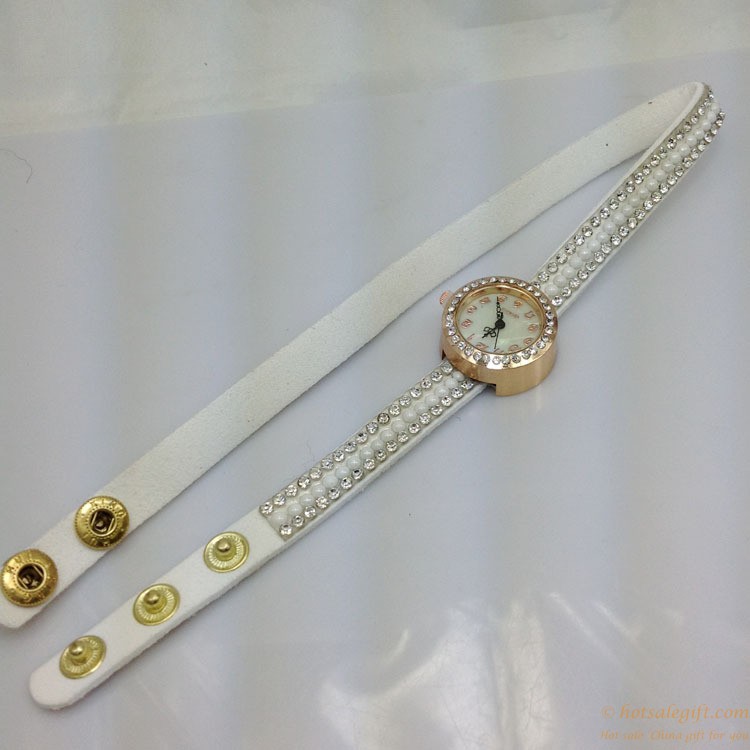 hotsalegift full diamond fashion bracelet quartz glass watch girls 8