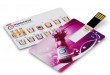 Пластмасова кредитна карта u диск с персонализиране на лого и капацитет OEM / ODM