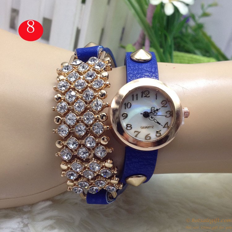 hotsalegift popular hot sale starry diamond bracelet quartz watch girls 5