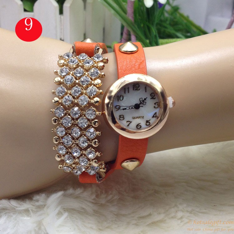 hotsalegift popular hot sale starry diamond bracelet quartz watch girls 6