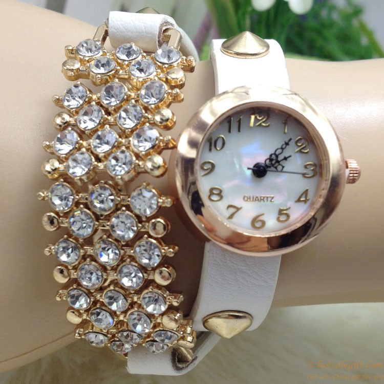 hotsalegift popular hot sale starry diamond bracelet quartz watch girls