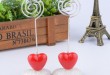 Red Heart Shaped Place Card Holder Favor for your wedding party